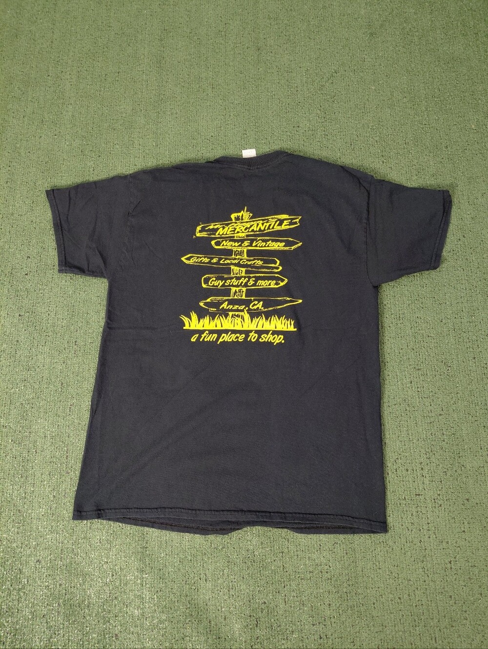 Mr. Henry’s Mercantile Anza California Logo Promo Smiley Face Black T Shirt Sz L - Picture 4 of 6